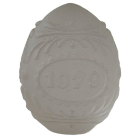 Goebel Annual Crystal Egg Oval Decorated Etched Glass Vintage 1979 Frosted Retro - Picture 11 of 16